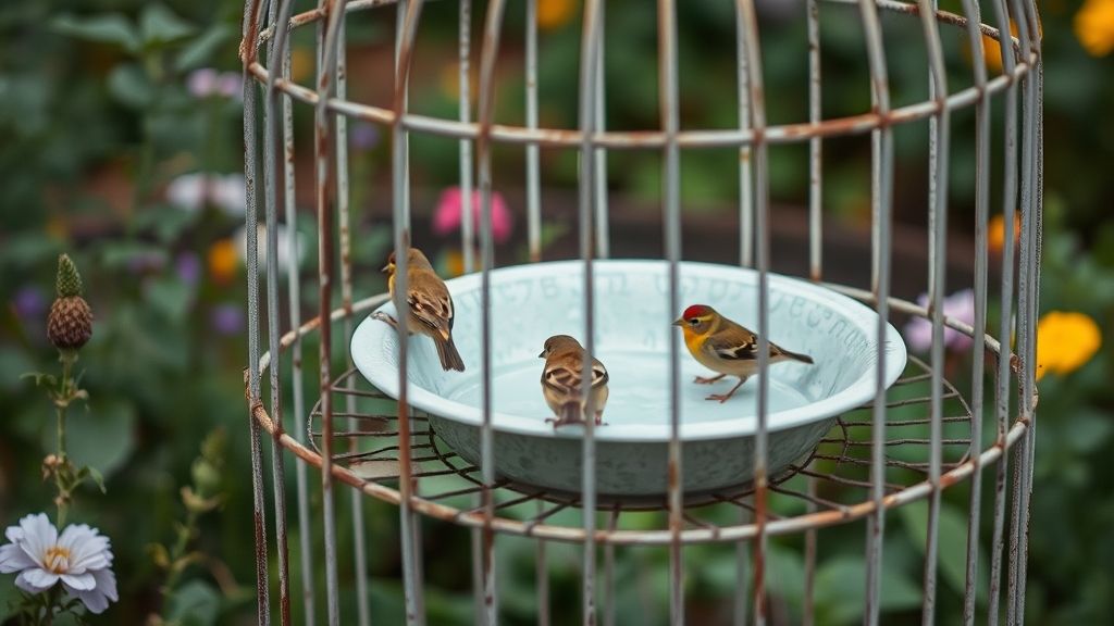 Birdcage Bird Bath