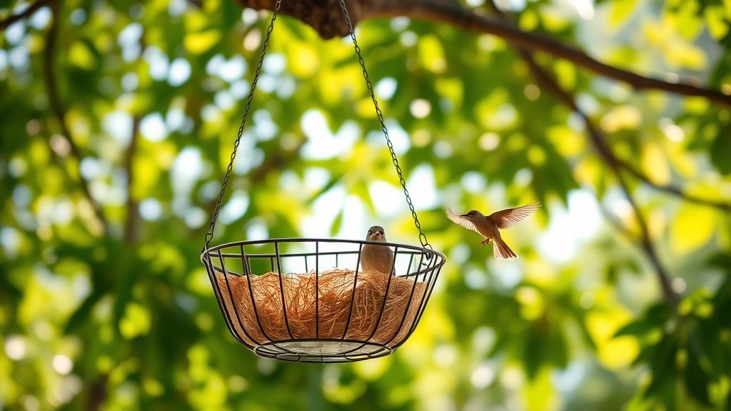 Hanging Basket Bird Bat