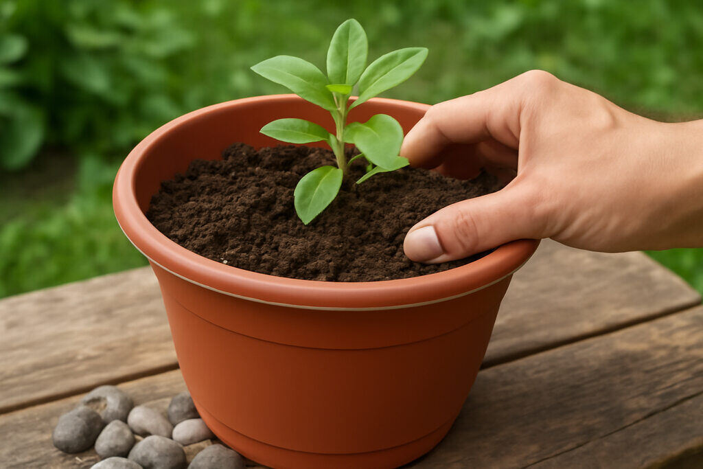 Add Rocks for Better Drainage in Containers