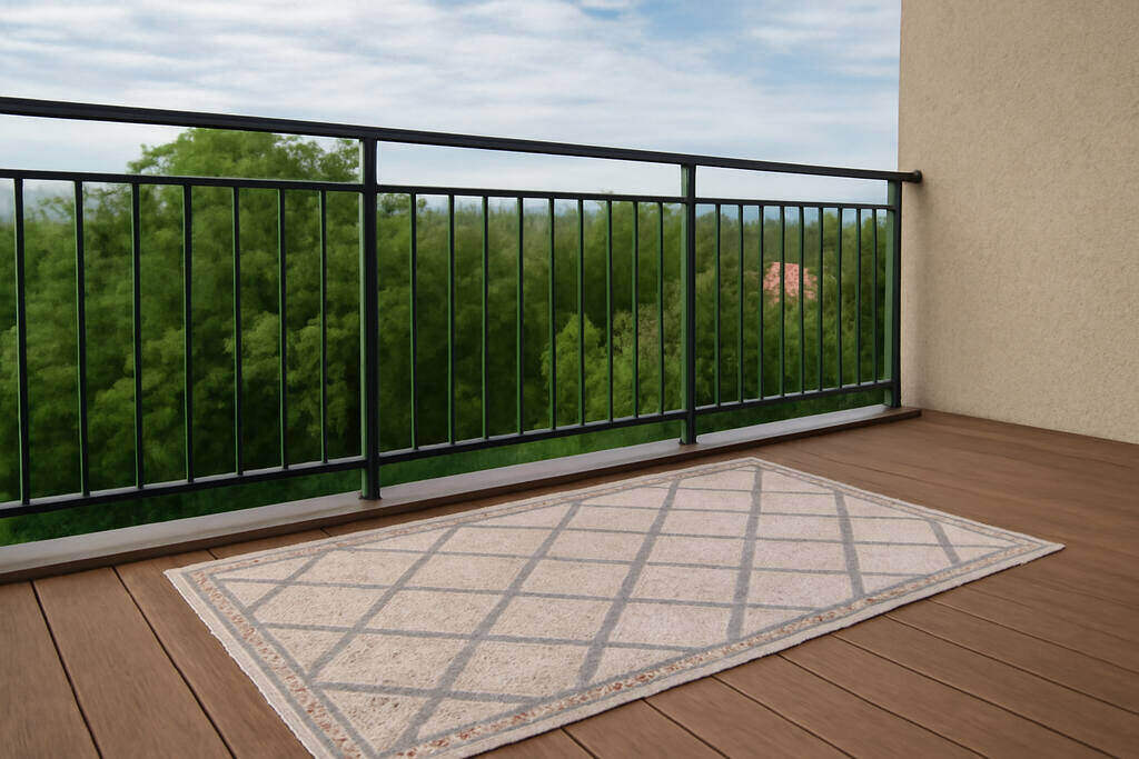 Add a Small Outdoor Rug