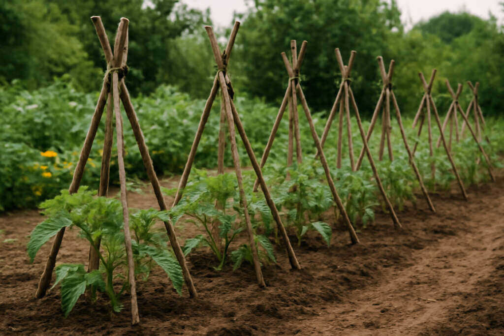 Create a DIY Plant Support System with Twigs