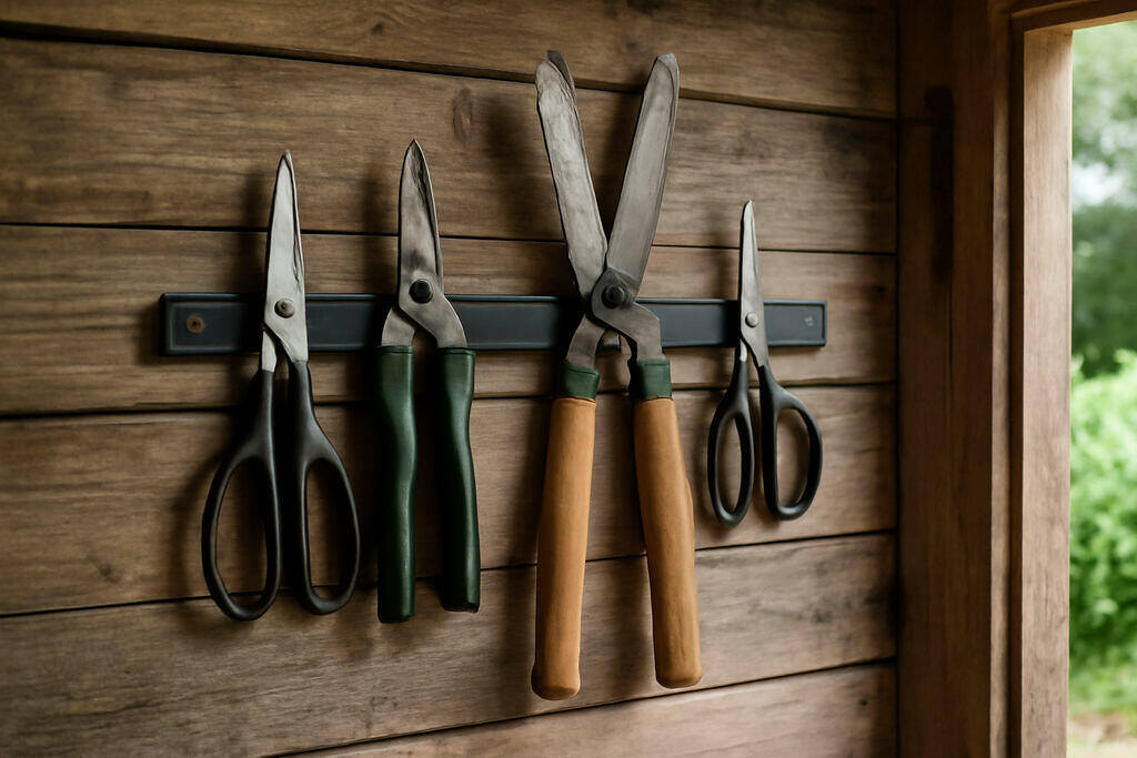 Wall-Mounted Magnetic Strips for Small Tools